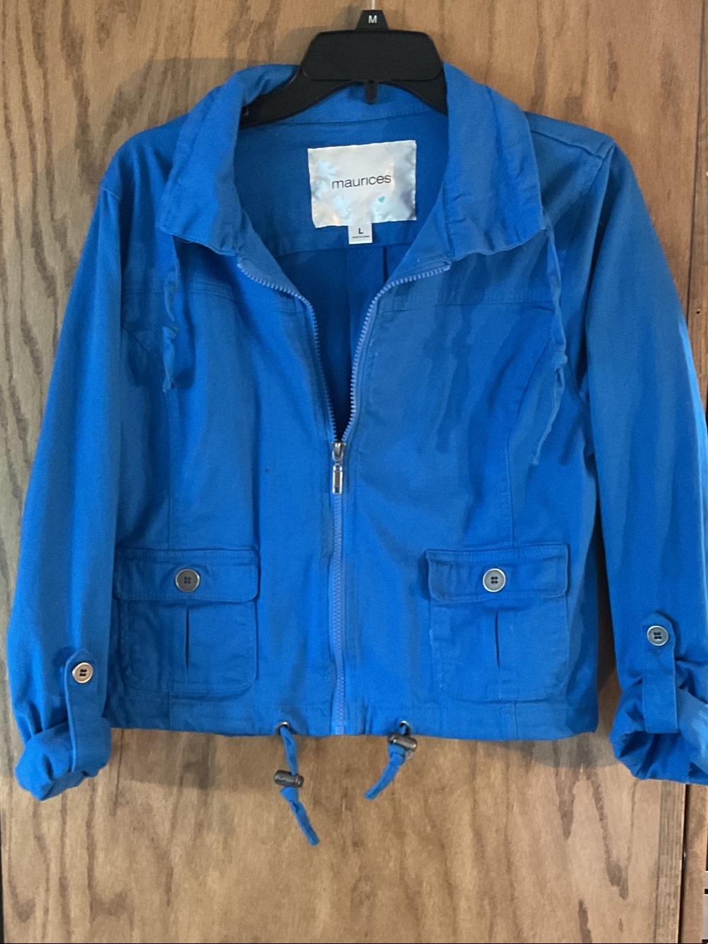 maurices Bright Blue Girls' Lightweight Zip Jacket